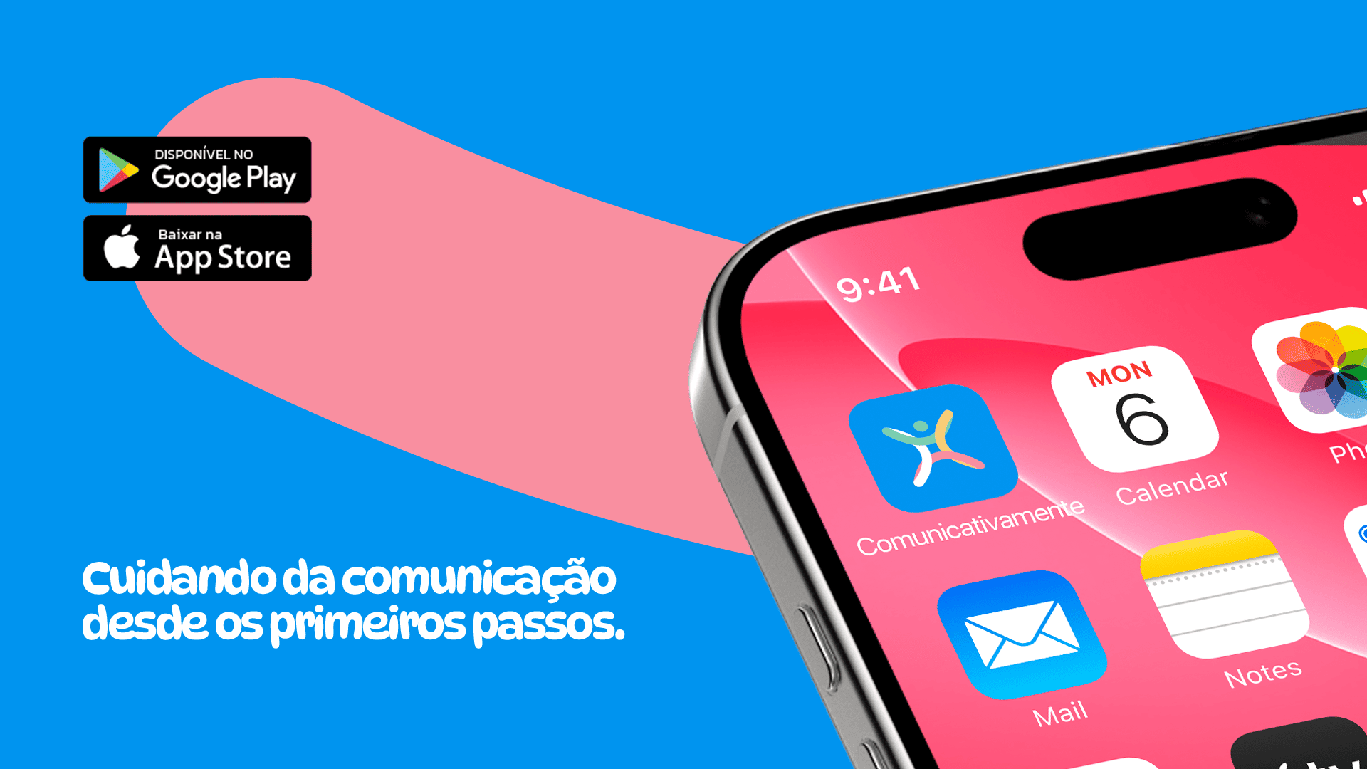 Interface de aplicativo mobile da Comunicativamente em smartphone
